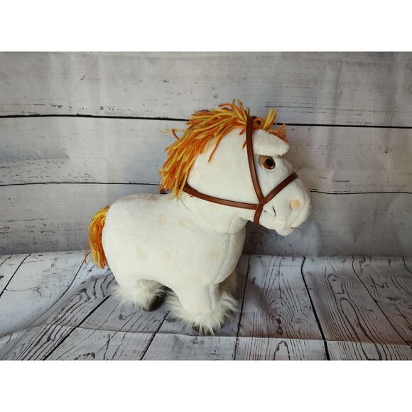 Vintage 1984 Cabbage Patch Kids Show Pony White Horse Stuffed Plush Animal Toy - Picture 1 of 7